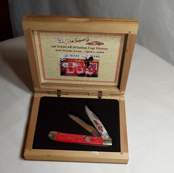 Dale Earnhardt Jr NASCAR Winston Cup Victory Folding Collectors Knife in Case - Picture 3 of 11